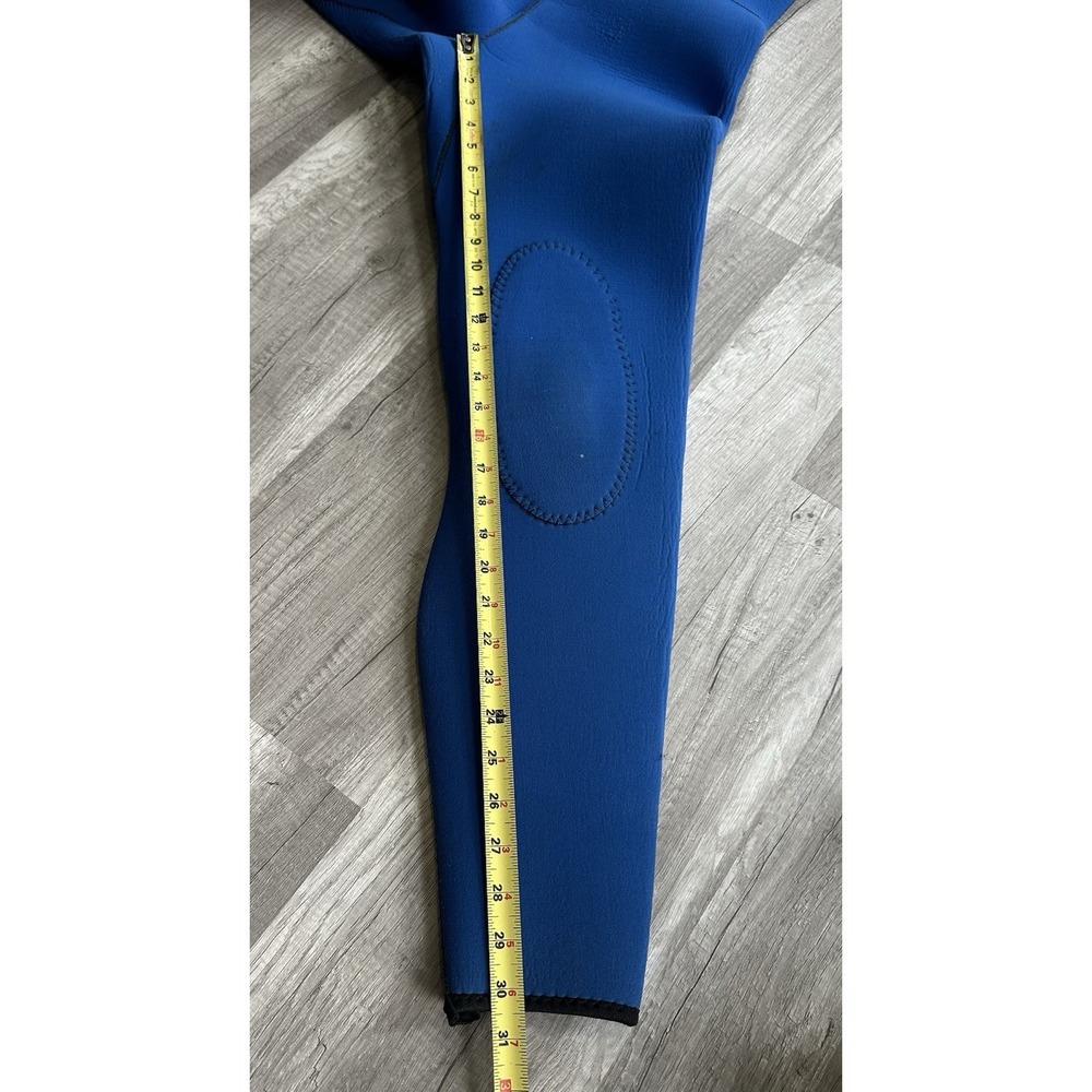 Blue Neoprene Wetsuit Full Length Sleeveless Diving Surfing Adult XS 32" Chest - Picture 11 of 16